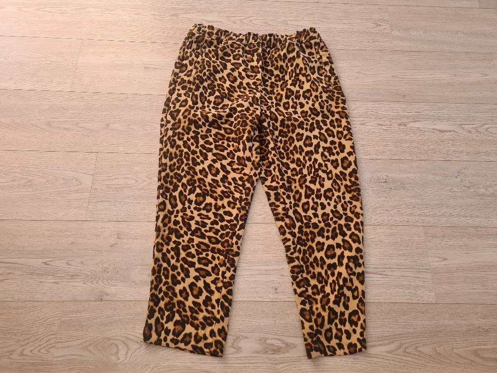 Luipaard print broek van H&M maat 44, Kleding | Dames, Bruin, Maat 42/44 (L), Ophalen of Verzenden, Zo goed als nieuw