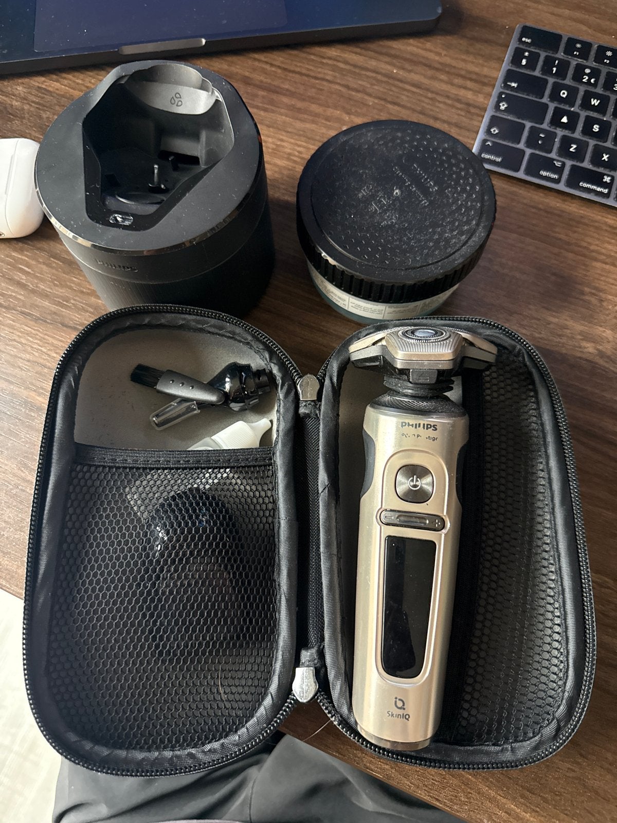 Philips Shaver S9000 Prestige met SmartClean, Ophalen of Verzenden, Zo goed als nieuw, Scheren en Epileren