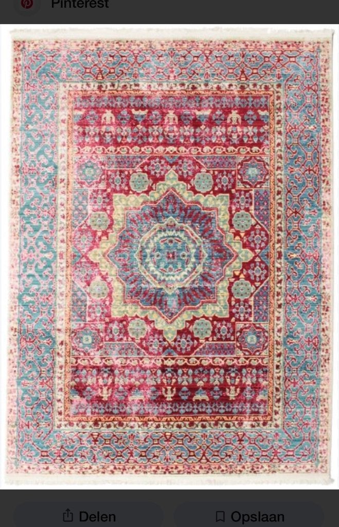 Vintage Vloerkleed Brinker Feel Good – 140 x 230 cm, Ophalen, Gebruikt, 100 tot 150 cm, Blauw