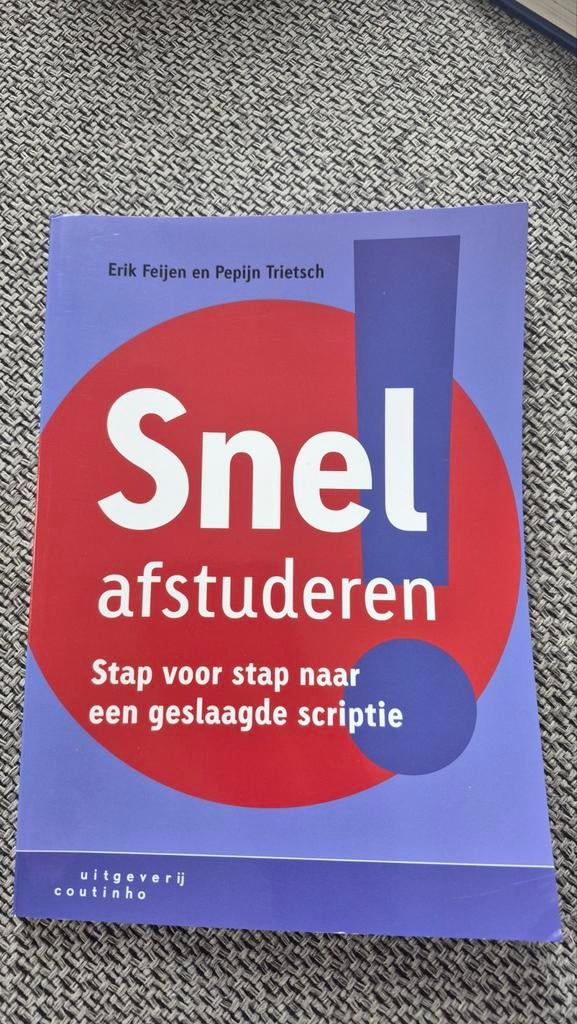 Snel afstuderen - Stap voor stap naar een geslaagde scriptie, Zo goed als nieuw, Gamma, Erik Feijen en Pepijn Trietsch, HBO