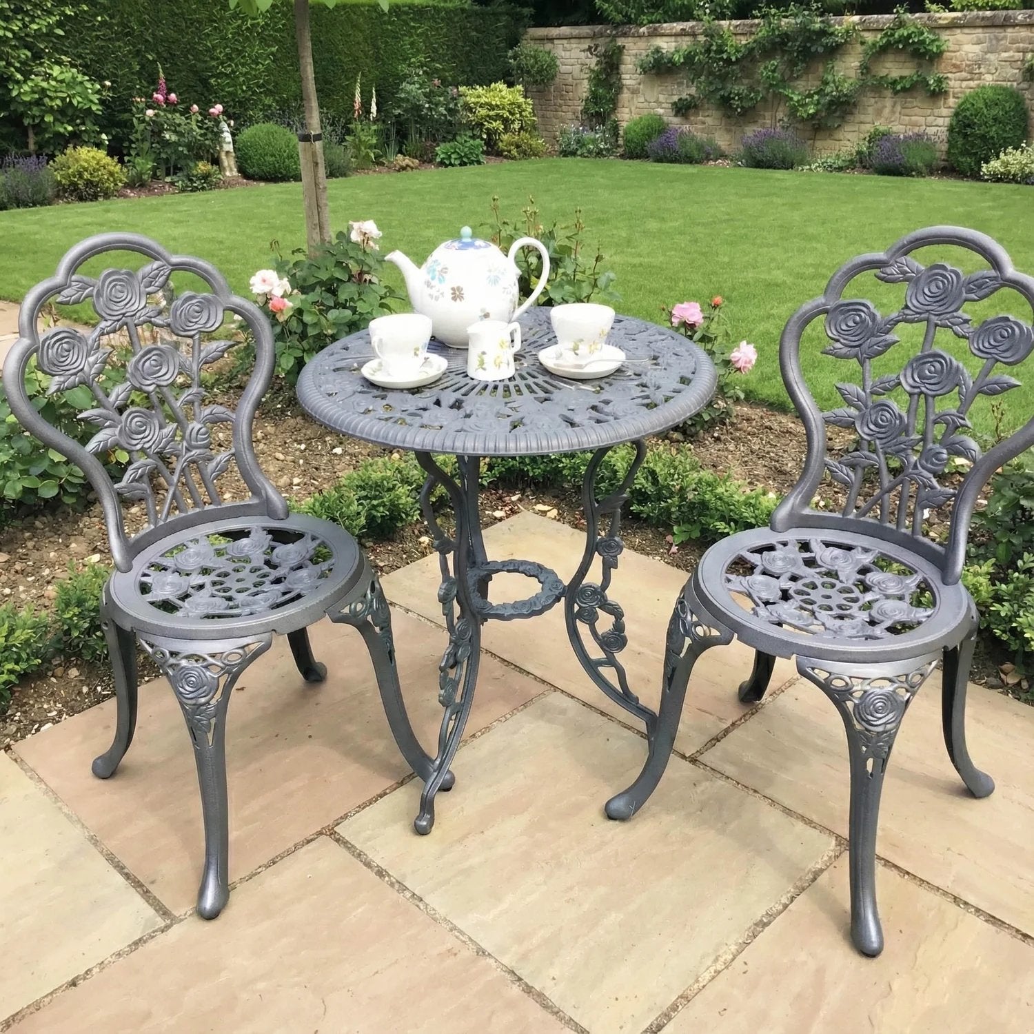 Lazy Susan London Rose Bistro Set - Nieuw in doos, 2 zitplaatsen, Eettafel, Ophalen of Verzenden, Tuinset