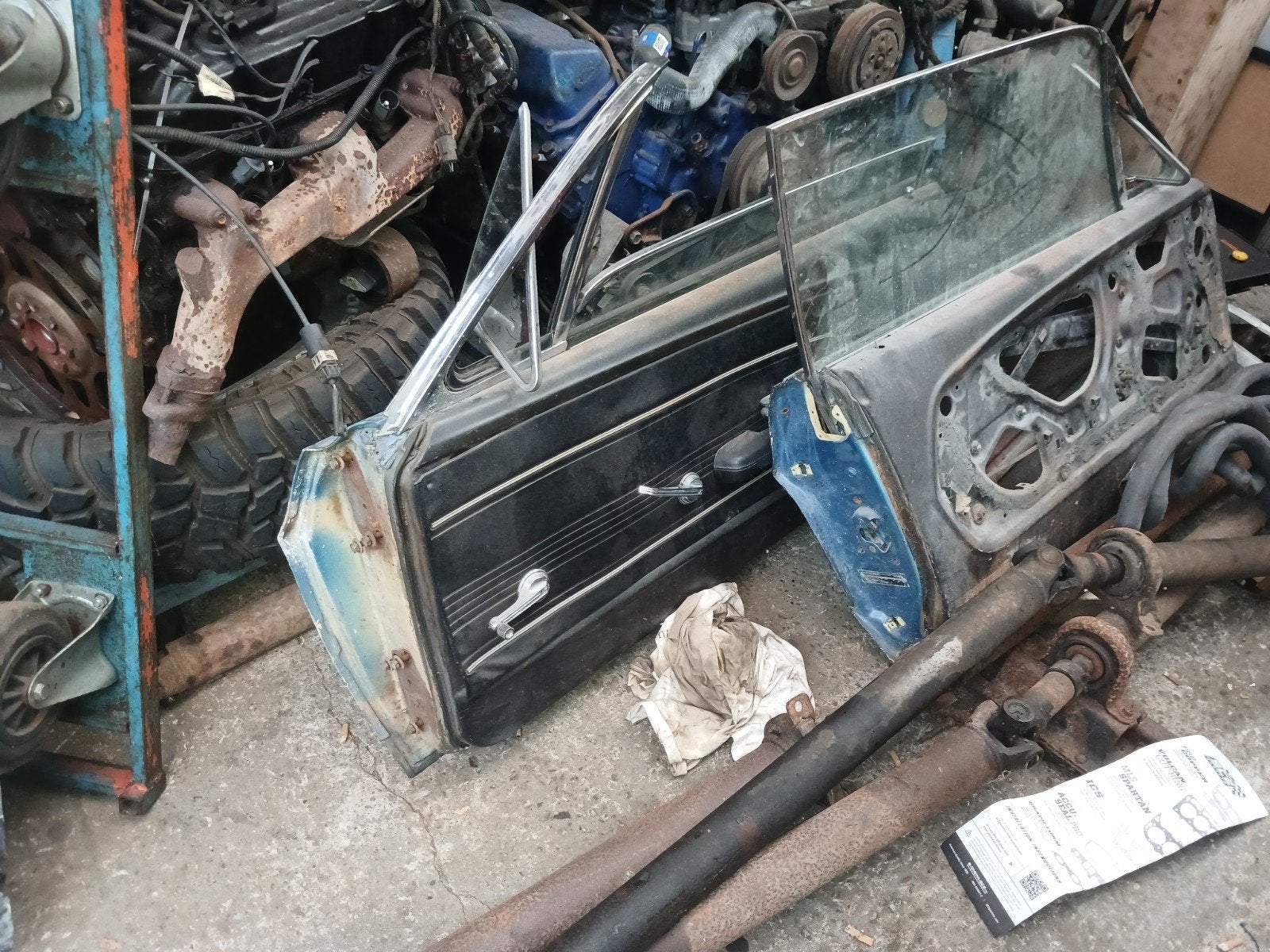 2x deur mustang 1967 1968, Ophalen, Deur
