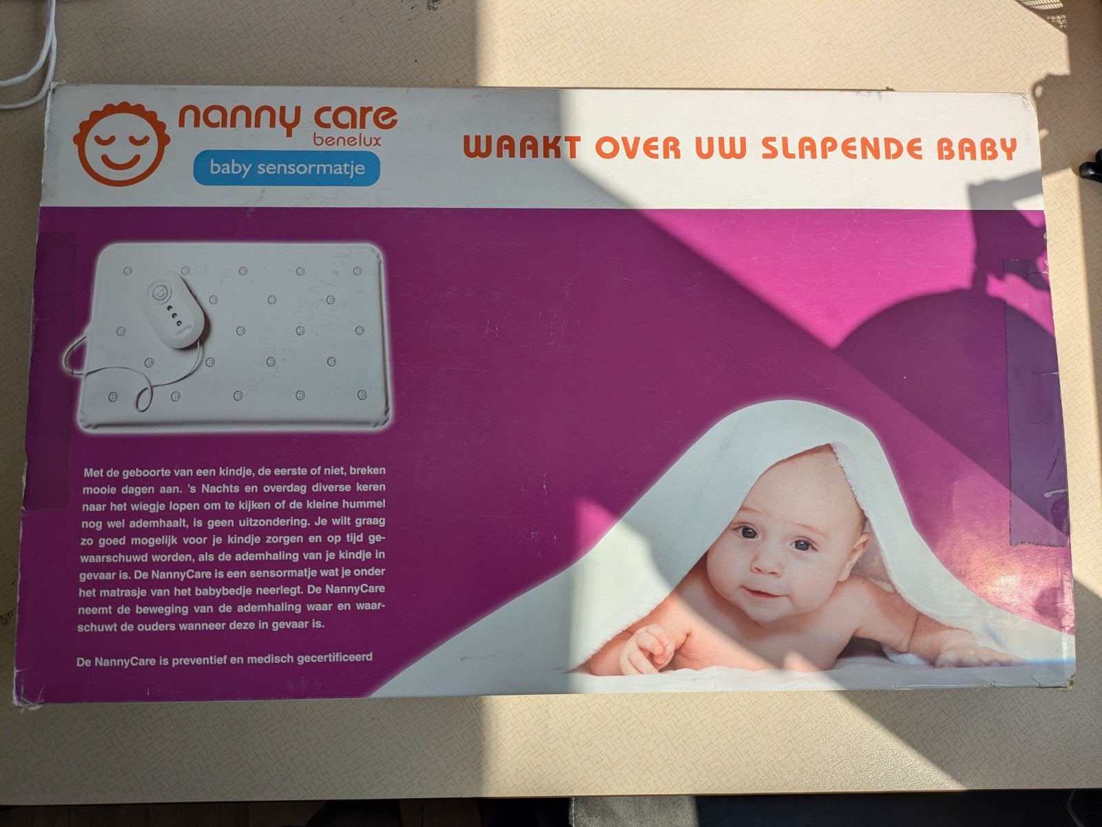 Nanny Care Baby Sensormatje - Waakt over uw slapende baby, Ophalen of Verzenden, Zo goed als nieuw