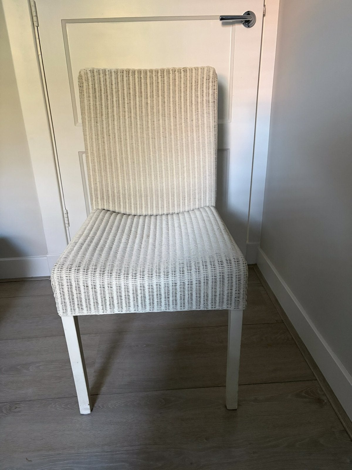 Originele Lloyd Loom stoel wit, Ophalen, Wit, Riet of Rotan, Zo goed als nieuw