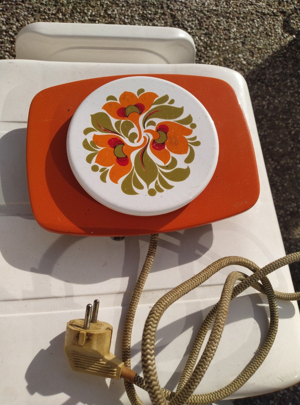Vintage Theelichtje/ Warmhoudplaatje, Ophalen of Verzenden