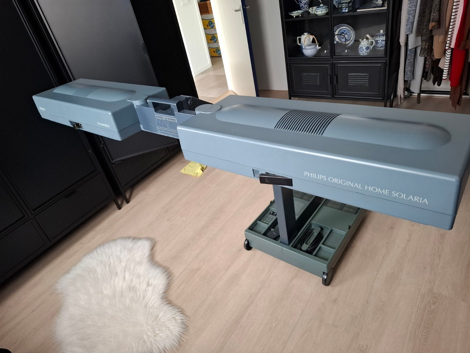 Philips Sunmobile Zonnebank - Thuissolarium, Witgoed en Apparatuur, Zonnebanken en Gezichtsbruiners, Ophalen, Gebruikt, Zonnebank enkelzijdig