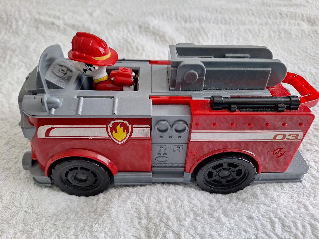 Paw Patrol Marshall brandweerauto uitklapbaar, Ophalen of Verzenden, Gebruikt