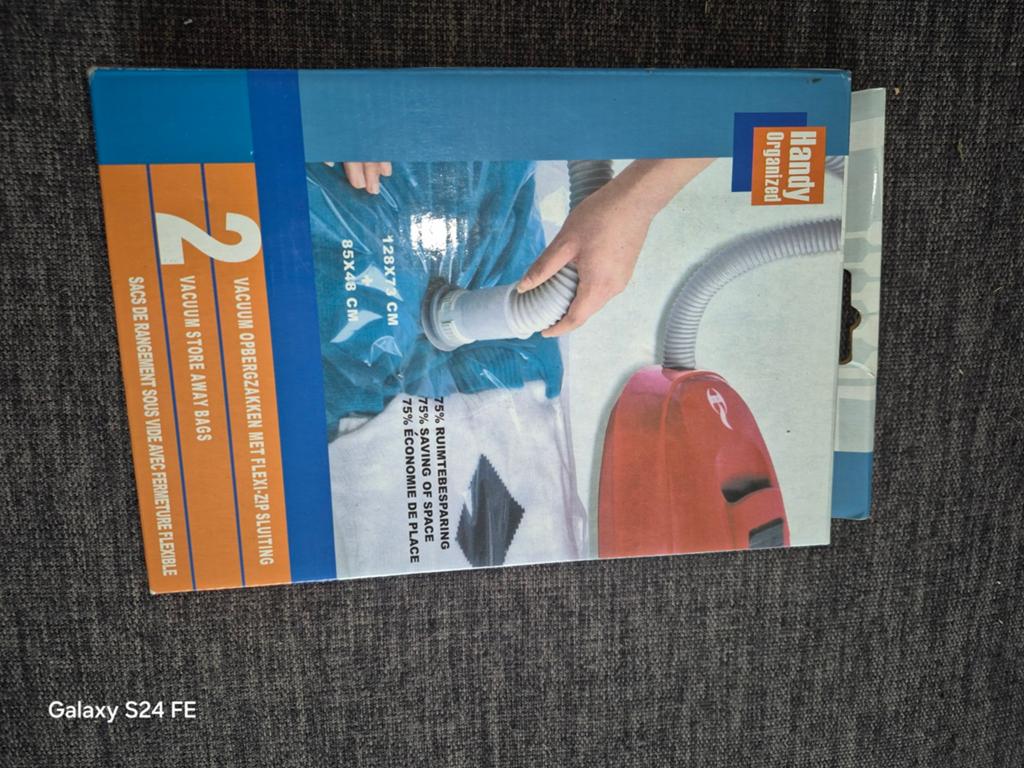 2x Vacuüm Opbergzakken met Flexi-Zip Sluiting, Meerkleurig, Nieuw, Kunststof, Ophalen of Verzenden