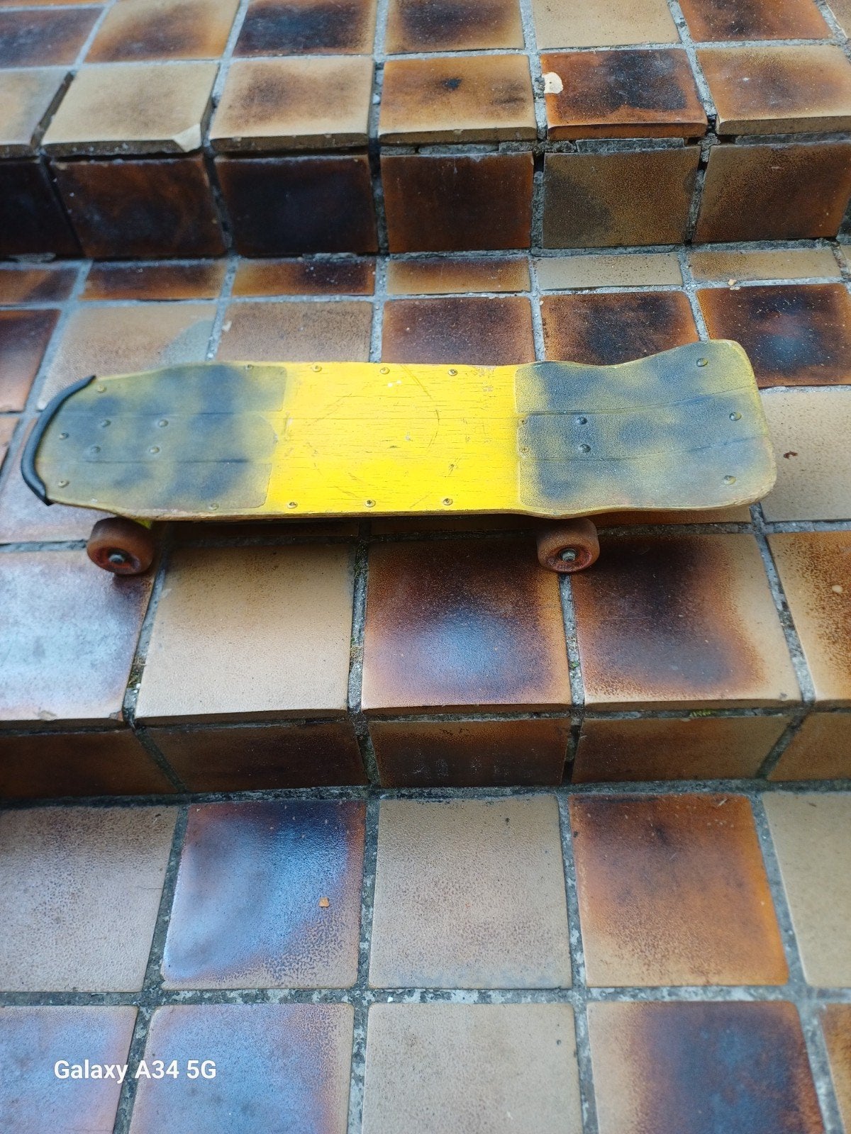 Vintage Skateboard met uniek design, Ophalen of Verzenden, Gebruikt, Skateboard