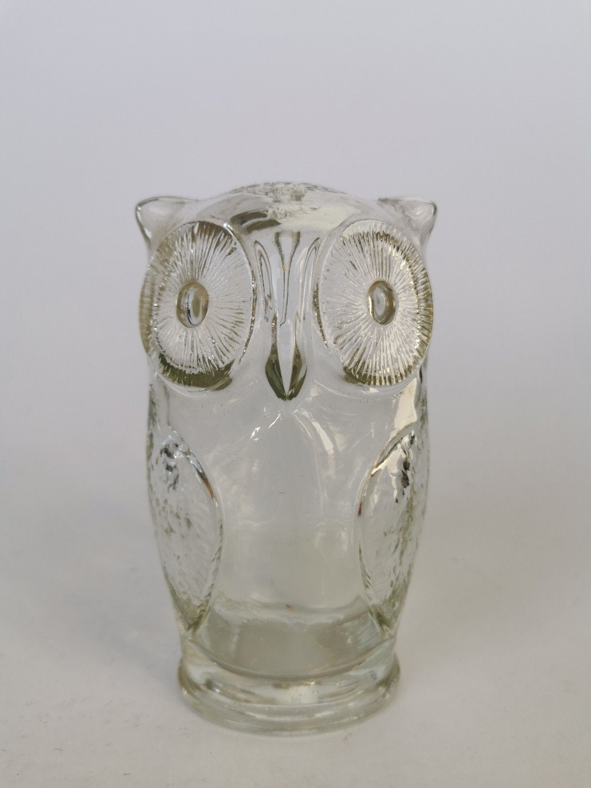 Glas sculptuur uil spaarpot Pilgrim glas ?, Ophalen of Verzenden