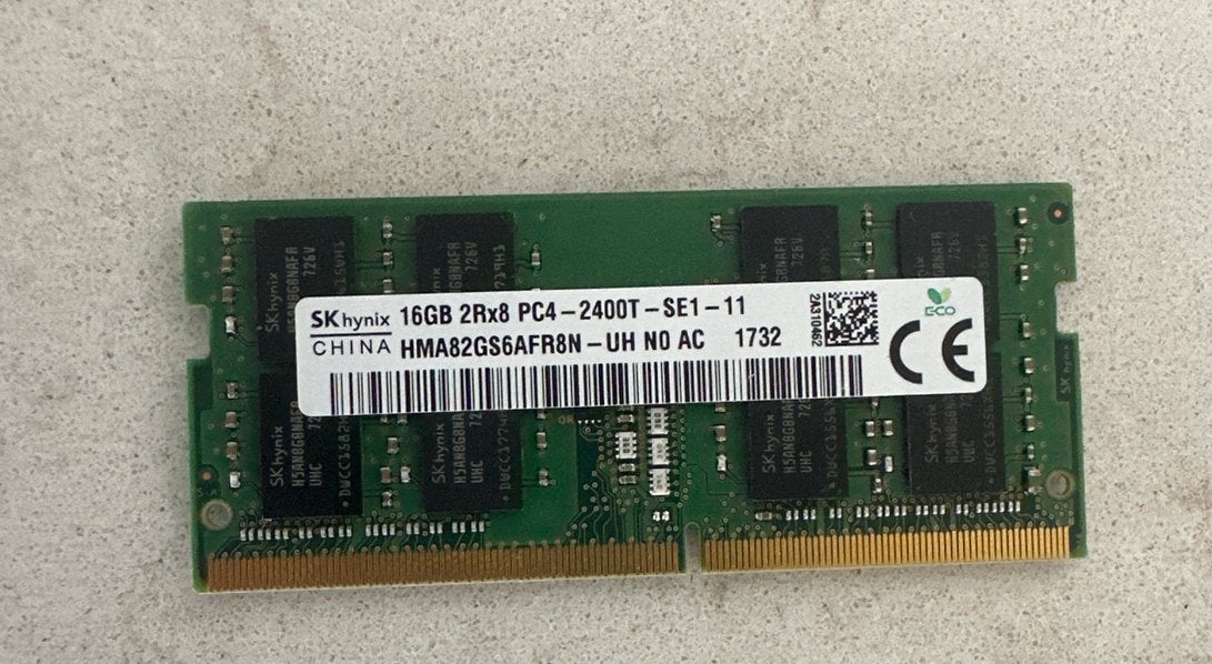 SK Hynix 16GB DDR4 RAM PC4-2400T Geheugenmodule, Computers en Software, Server, DDR4, Ophalen of Verzenden, Zo goed als nieuw