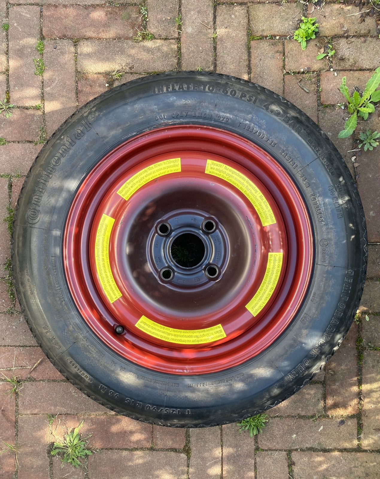 Thuiskomer reserve band van Audi, Ophalen, Gebruikt