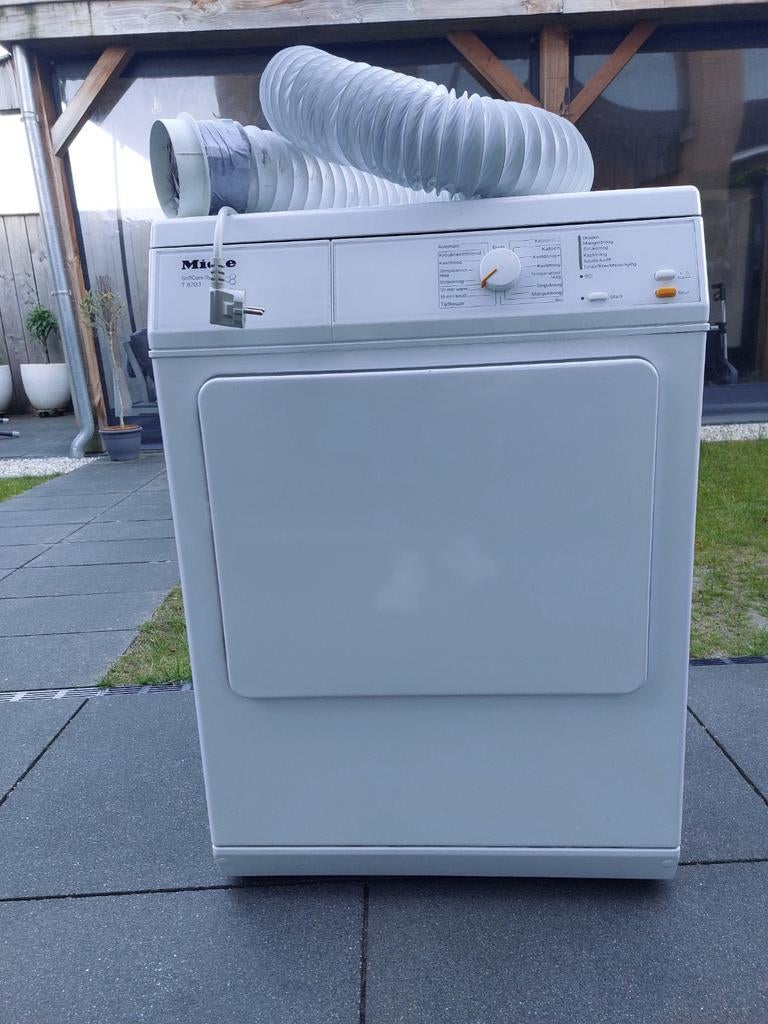 Wasdroger Miele, Witgoed en Apparatuur, Wasdrogers, Ophalen, 6 tot 8 kg, Gebruikt, Luchtafvoer