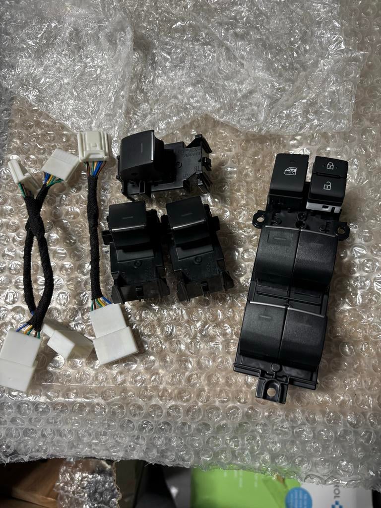 Raamheffer Schakelaar Knoppen met Blauwe LED voor Toyota RAV, Auto-onderdelen, Ophalen of Verzenden, Nieuw, Toyota