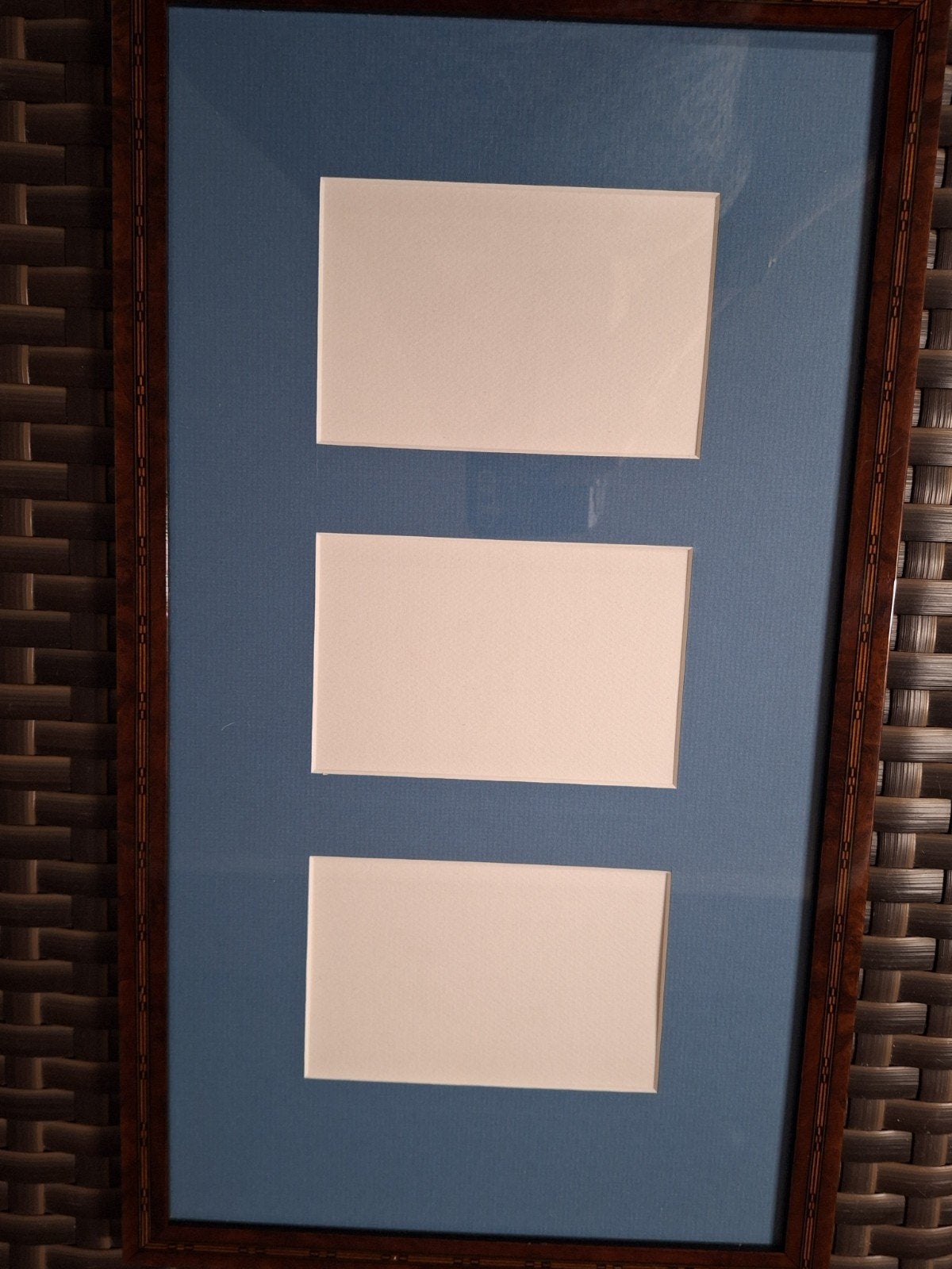 Fotolijst, Met passe-partout, Hout, Ophalen of Verzenden, Zo goed als nieuw