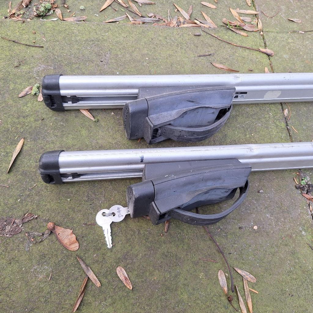 Thule Dakdragers open dakrails, past op alle merken!, Ophalen, Gebruikt