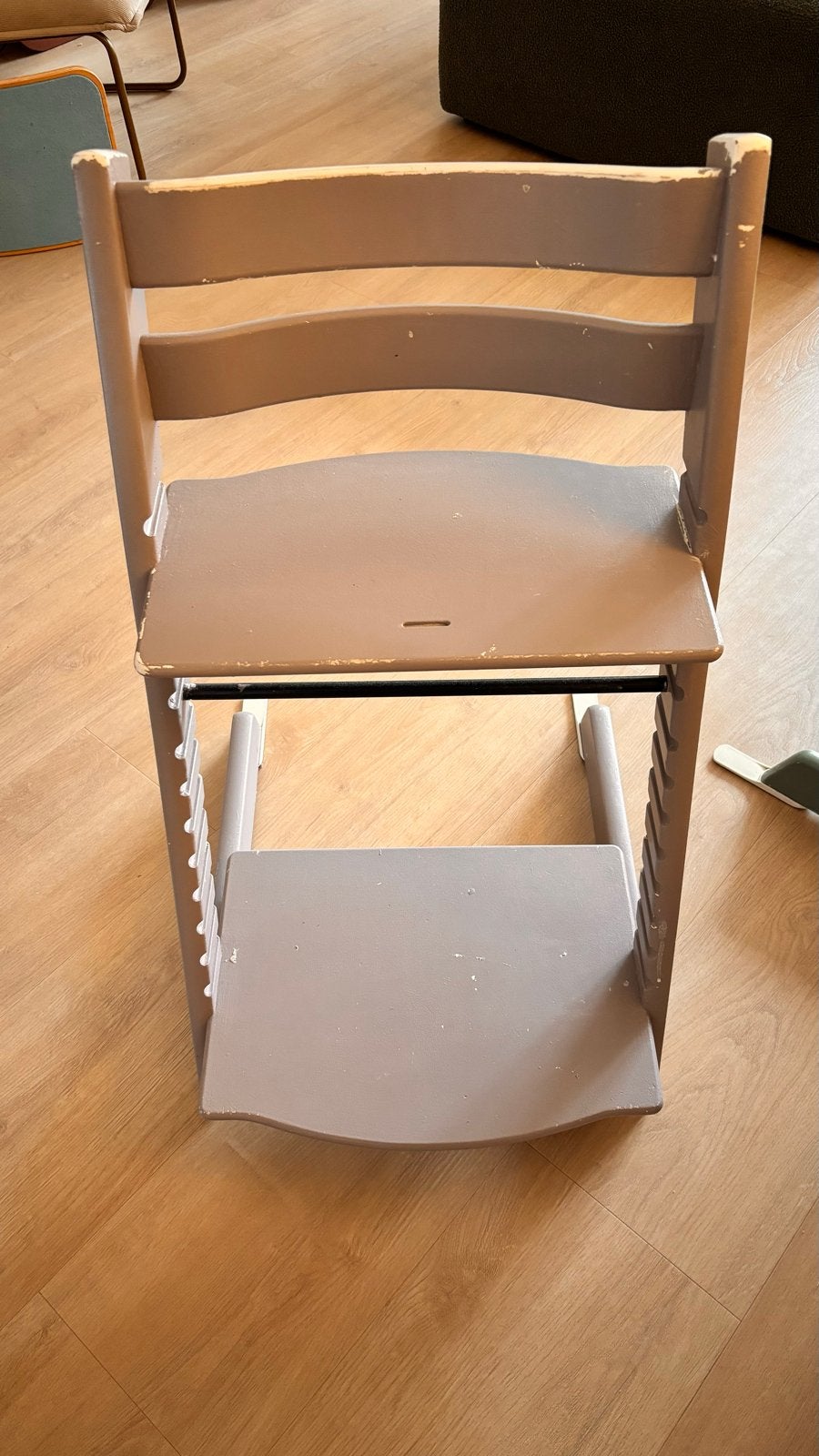 Tripp trapp stokke Kinderstoel, Ophalen of Verzenden, Gebruikt, Meegroeistoel, Aanschuifbaar