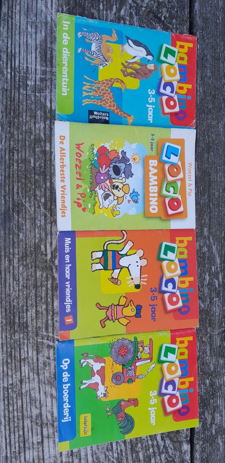 Loco Bambino pakket met 8 boekjes en basisdoos, Kinderen en Baby's, Speelgoed | Babyspeelgoed, Ophalen, Gebruikt, Overige typen