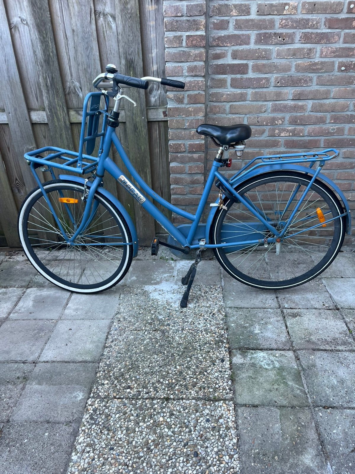Dames popal fiets, Ophalen, Gebruikt, Terugtraprem, Handrem