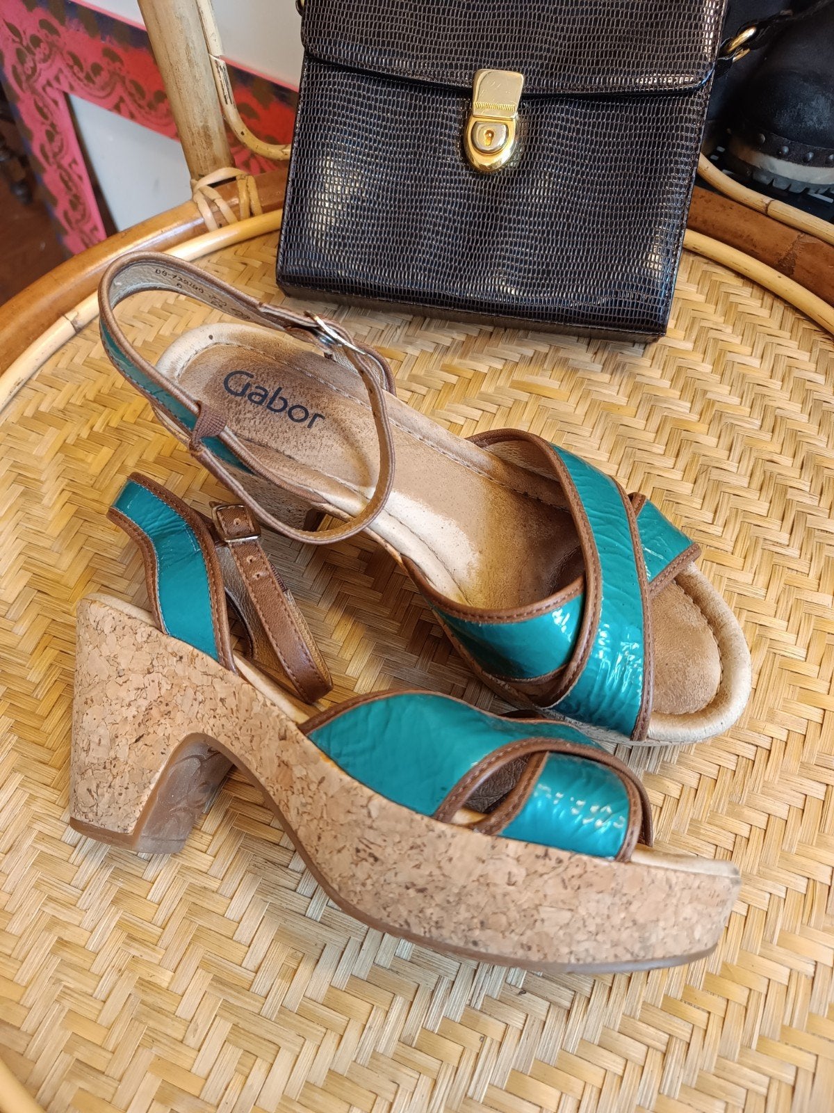 Gabor mt 39, Kleding | Dames, Schoenen, Blauw, Gabor, Zo goed als nieuw, Sandalen of Muiltjes
