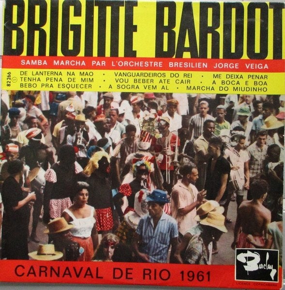 Brigitte Bardot (Carnaval De Rio 1961) 1961 Salsa 10", Cd's en Dvd's, Vinyl | Latin en Salsa, Gebruikt, Latin, Samba, LP, Originele persing