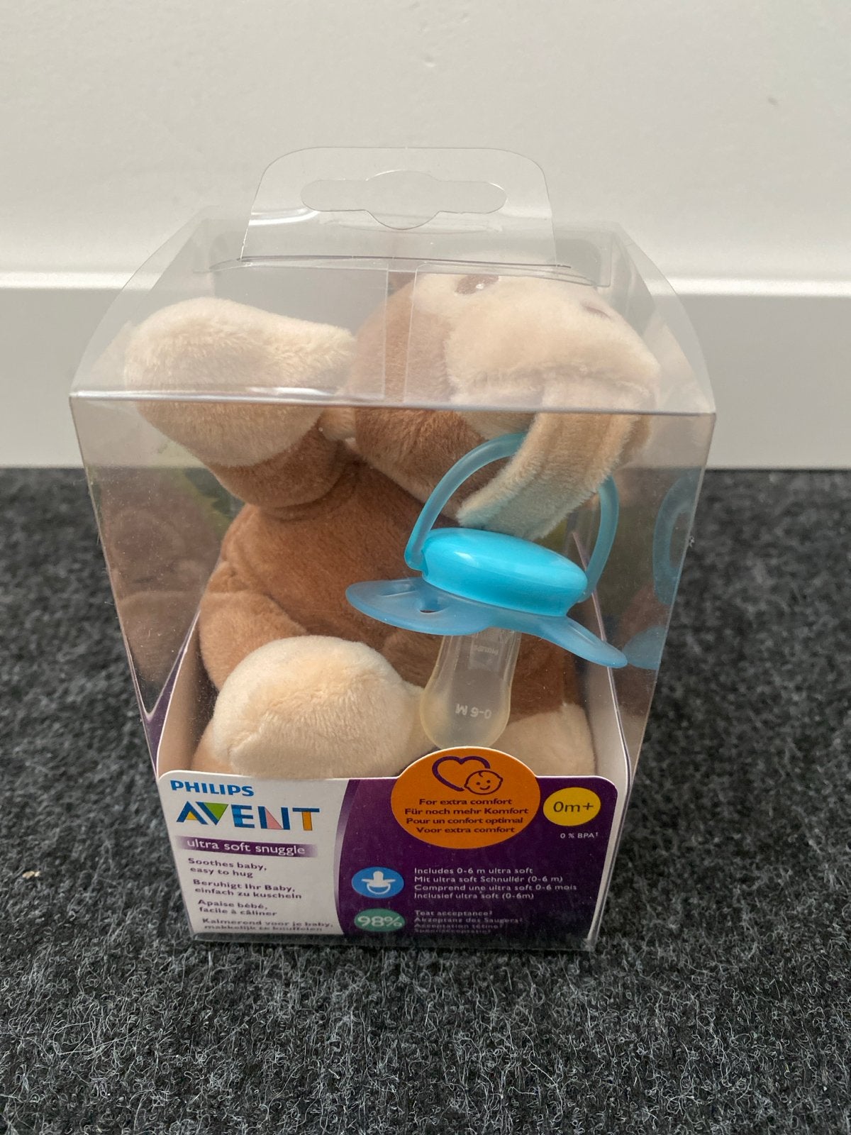 Philips Avent Ultra Soft Snuggle Speen met Knuffel, Ophalen, Nieuw, Overige typen