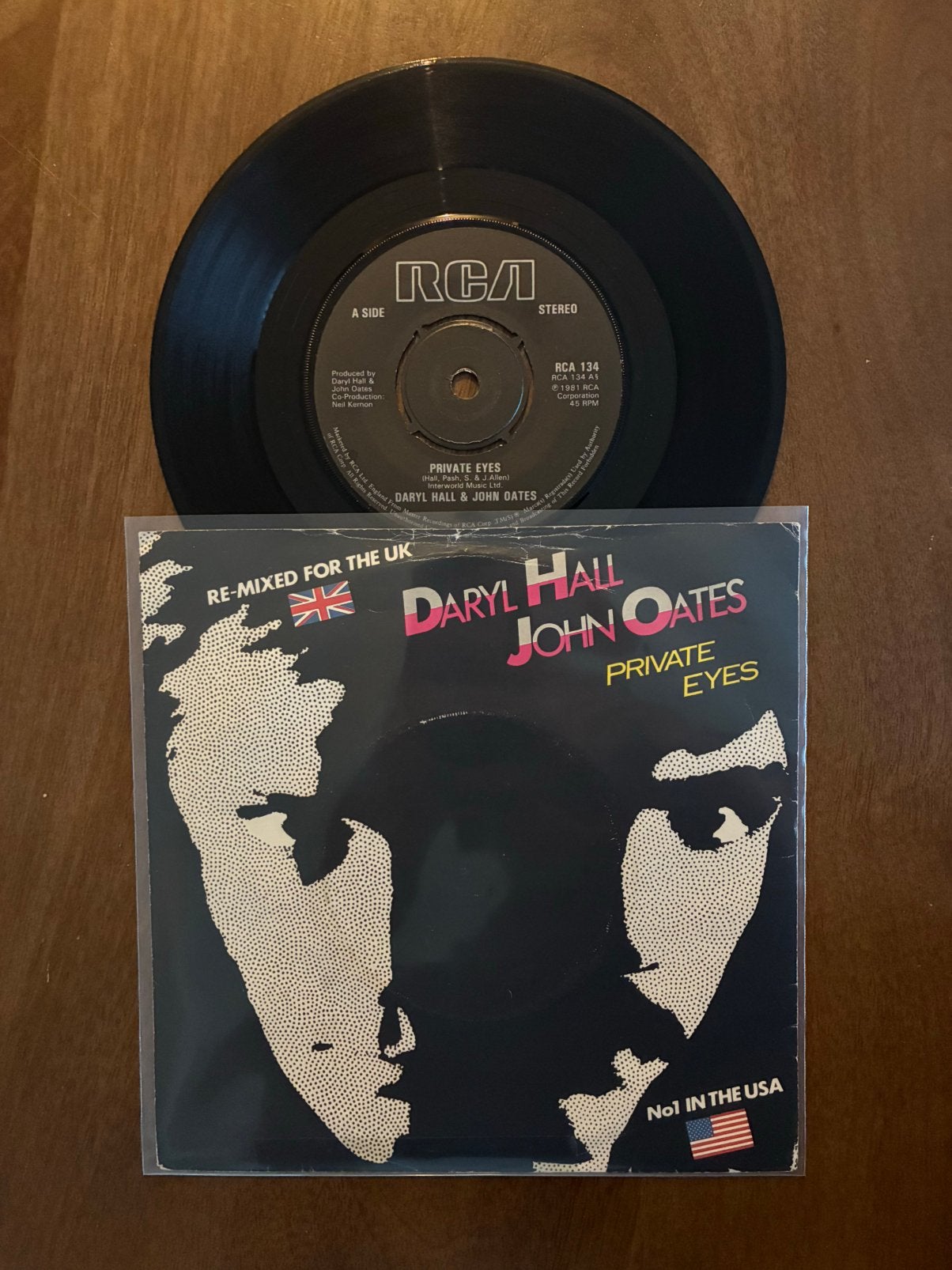 Hall & Oates - Private eyes, Cd's en Dvd's, Vinyl Singles, Ophalen of Verzenden, 7 inch