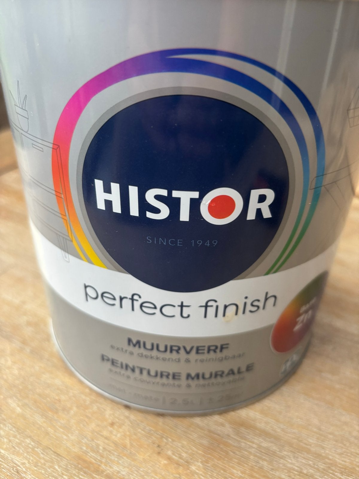 Histor Perfect Finish Muurverf Mat Groen 2.5L (Nieuw), Ophalen, Nieuw, Verf, Minder dan 5 liter