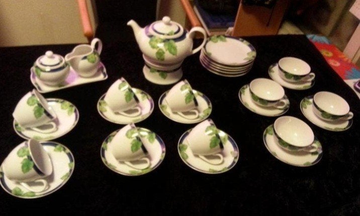 Compleet D.E Servies, Antiek en Kunst, Antiek | Servies compleet, Ophalen of Verzenden