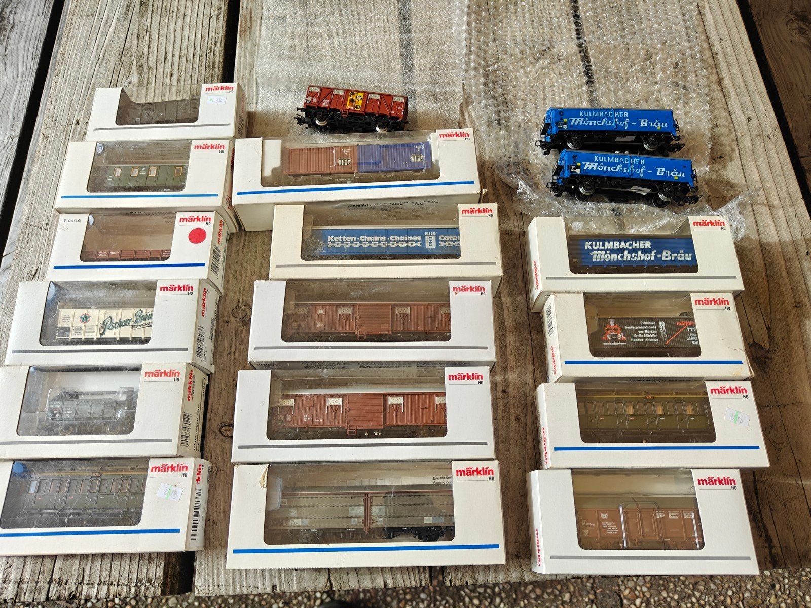 18 Märklin wagons zo goed als nieuw, Hobby en Vrije tijd, Wisselstroom, Wagon, Ophalen of Verzenden, Zo goed als nieuw