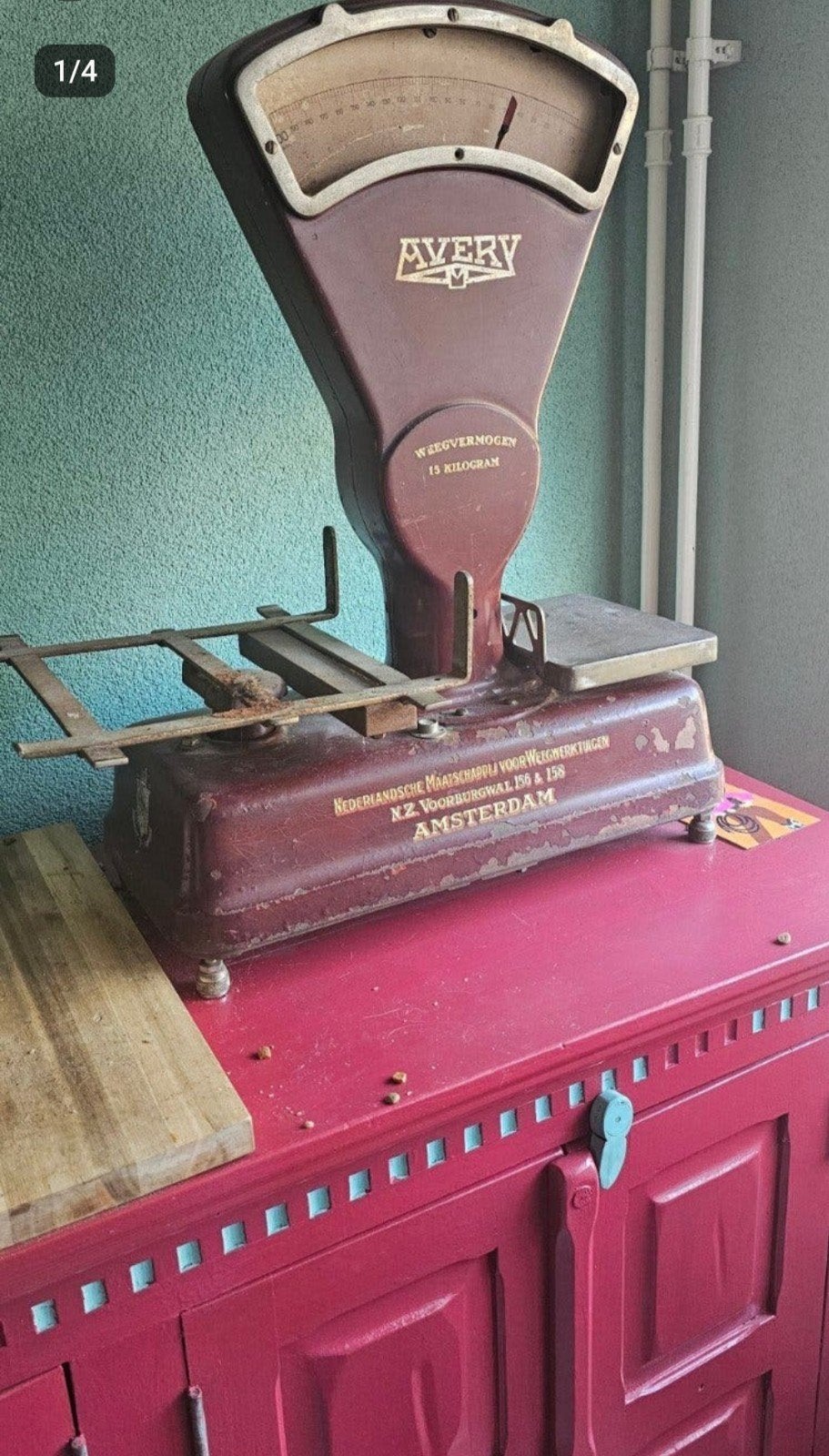 Antieke Avery weegschaal - decoratie (niet werkend), Ophalen of Verzenden