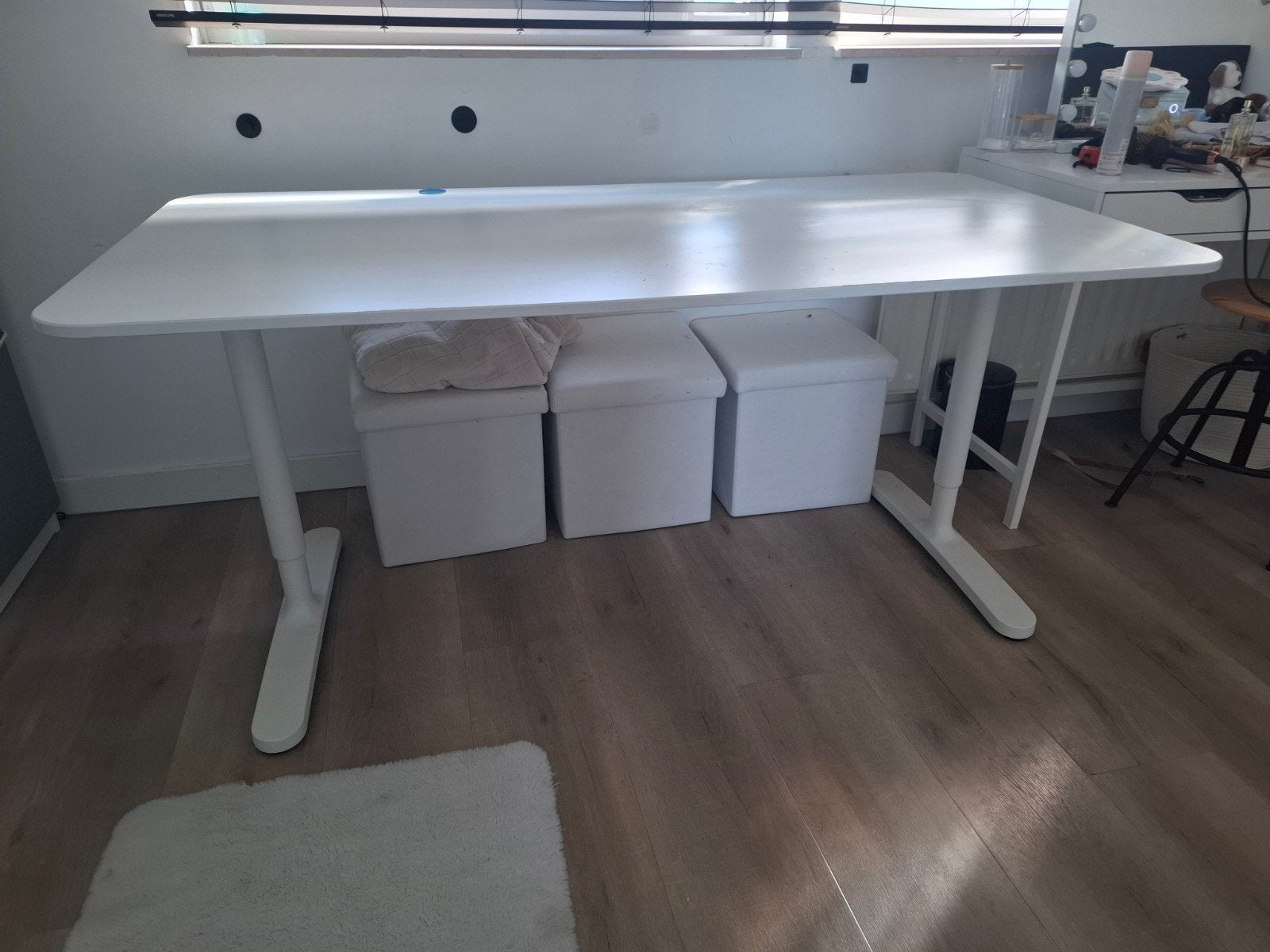 IKEA Bekant bureau - 160x80 cm - Lichte gebruikerssporen, Huis en Inrichting, Ophalen, Gebruikt, IKEA