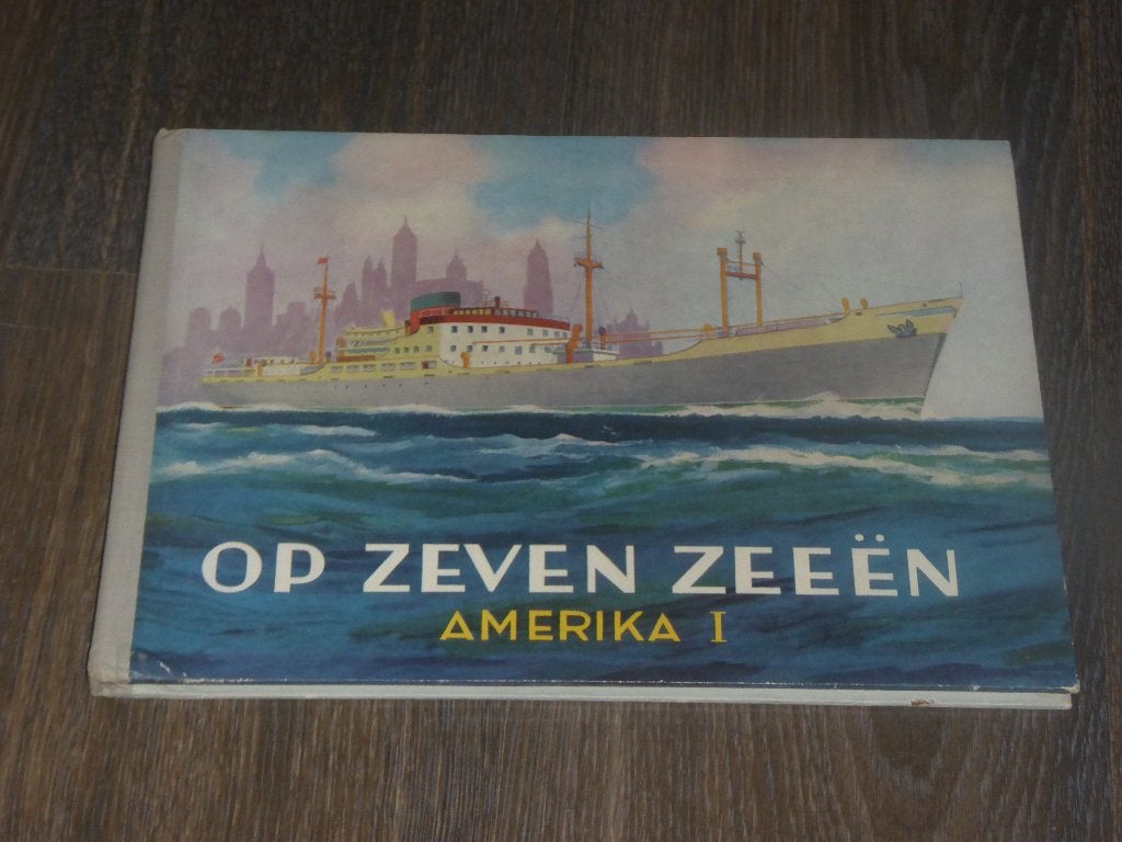 OP ZEVEN ZEEËN - AMERIKA I - A.D. HILDEBRAND, Verzenden, Zo goed als nieuw, A.D. HILDEBRAND (Tekst), Plaatjesalbum