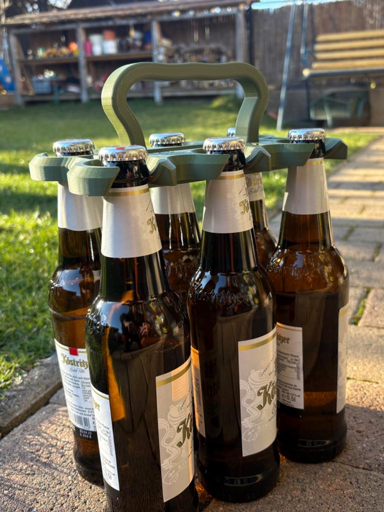 Bierhouder voor 6 flesjes - Ideaal voor zomerse dagen!, Groen, Nieuw, Kunststof, Ophalen of Verzenden