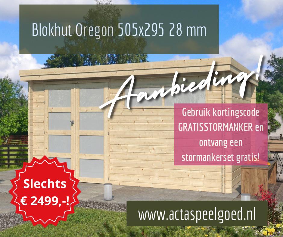 AANBIEDING | Berging Schuur Tuinhuis Blokhut  Oregon 415x295, Tuin en Terras, Tuinhuizen, 200 tot 400 cm, Tuinhuis, Nieuw, Ophalen of Verzenden
