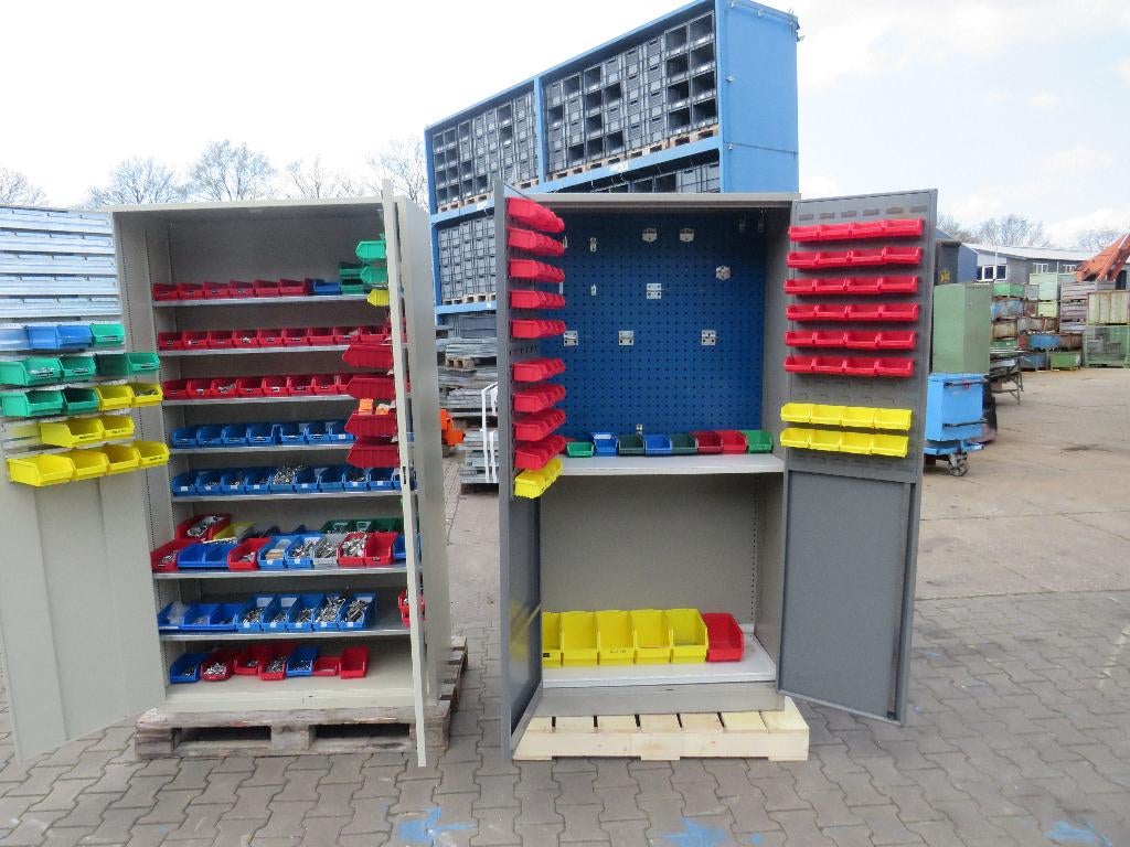 bakkenkasten werkplaatskasten onderdelenkasten 3 stuks, Doe-het-zelf en Verbouw, Ophalen, Gebruikt, Zandhaarweg, Bakkenkast.nl