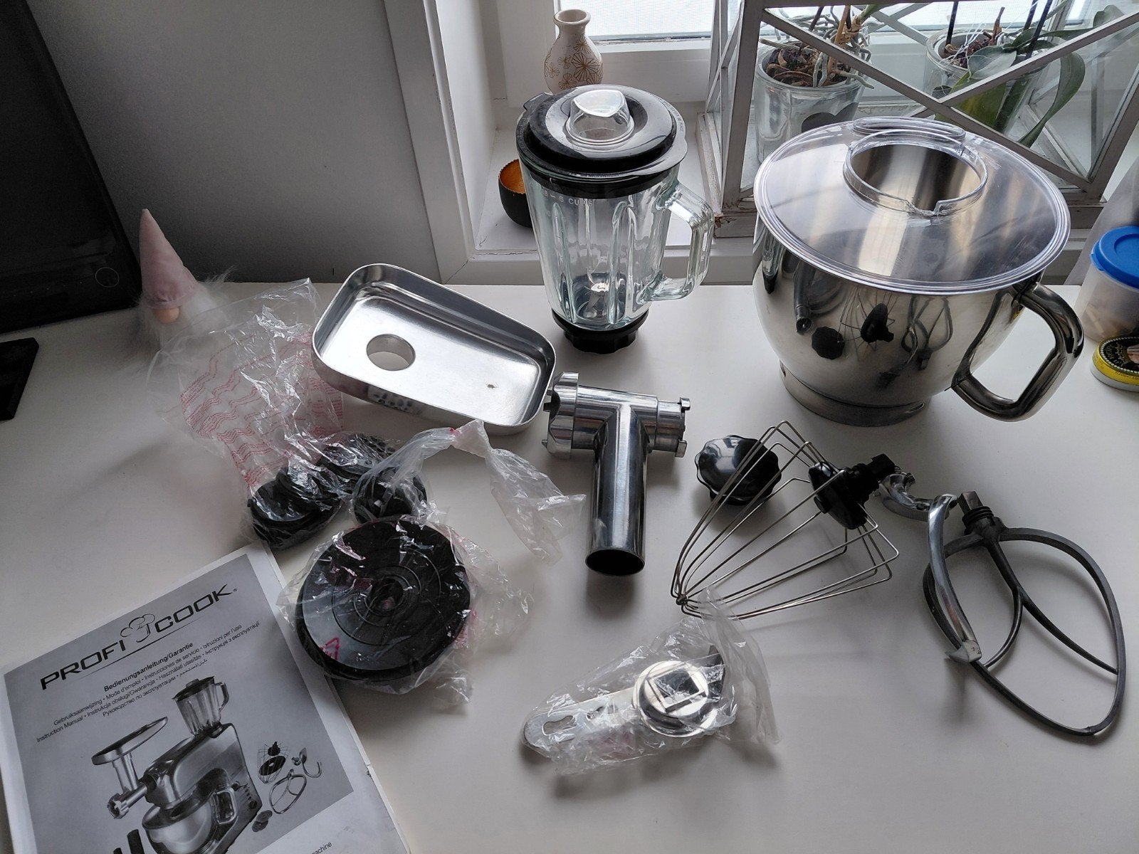 Onderdelen ProfiCook Keukenmachine - ZGAN/Nieuw, Overige typen, Zilver, Ophalen of Verzenden, Zo goed als nieuw