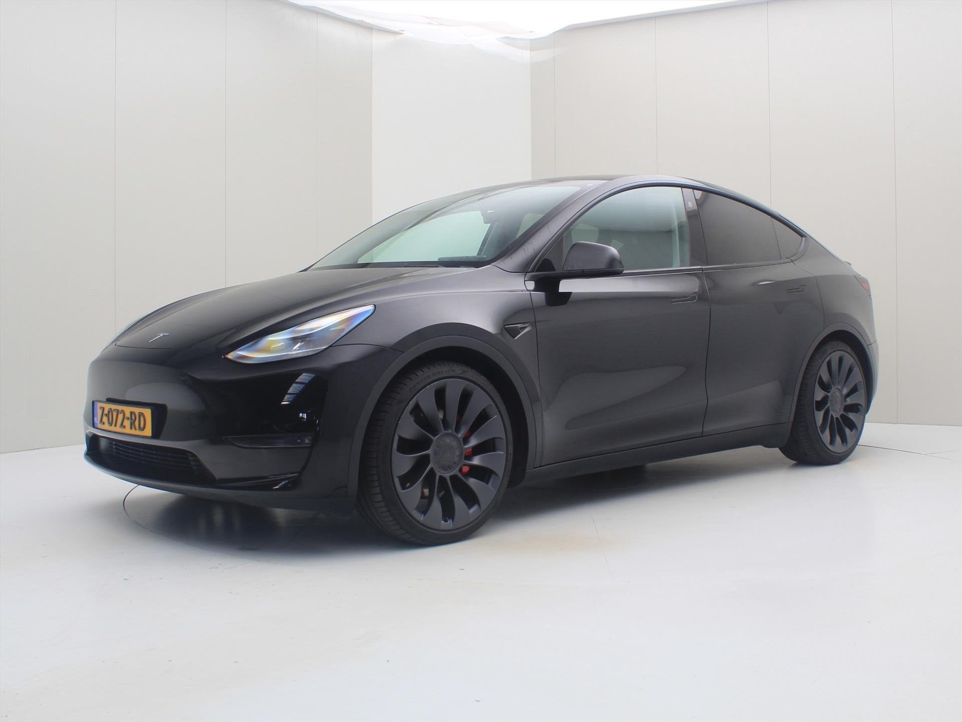 Tesla Model Y Performance 534pk AWD [ FSD+TREKHAAK+21 INCH+W, Auto's, Dealer onderhouden, Gebruikt, Zwart, 1972 kg