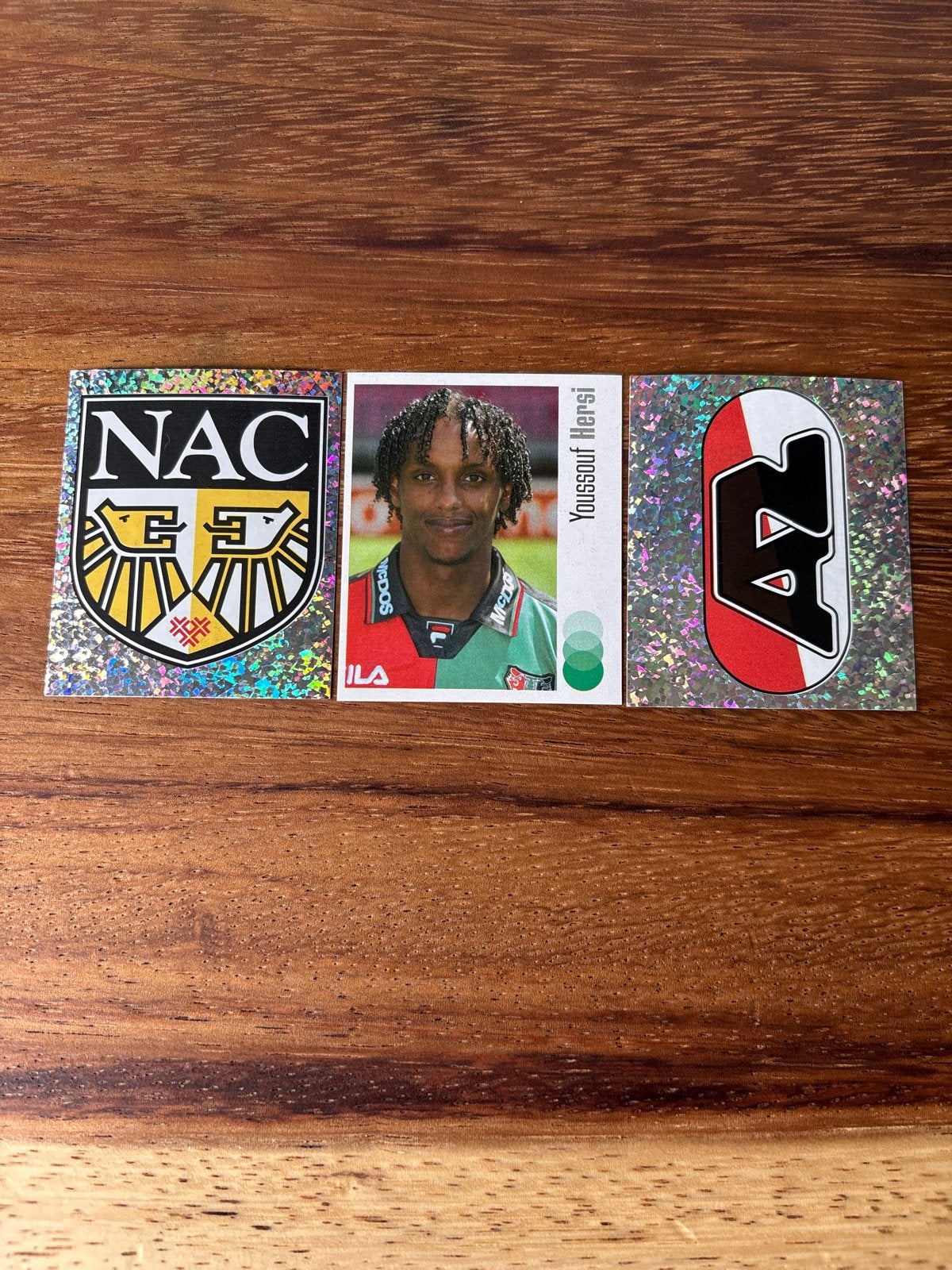 NAC Breda en AZ Voetbal 04 Panini Stickers Youssouf Hersi, Ophalen of Verzenden, Zo goed als nieuw, NAC Breda, Poster, Plaatje of Sticker