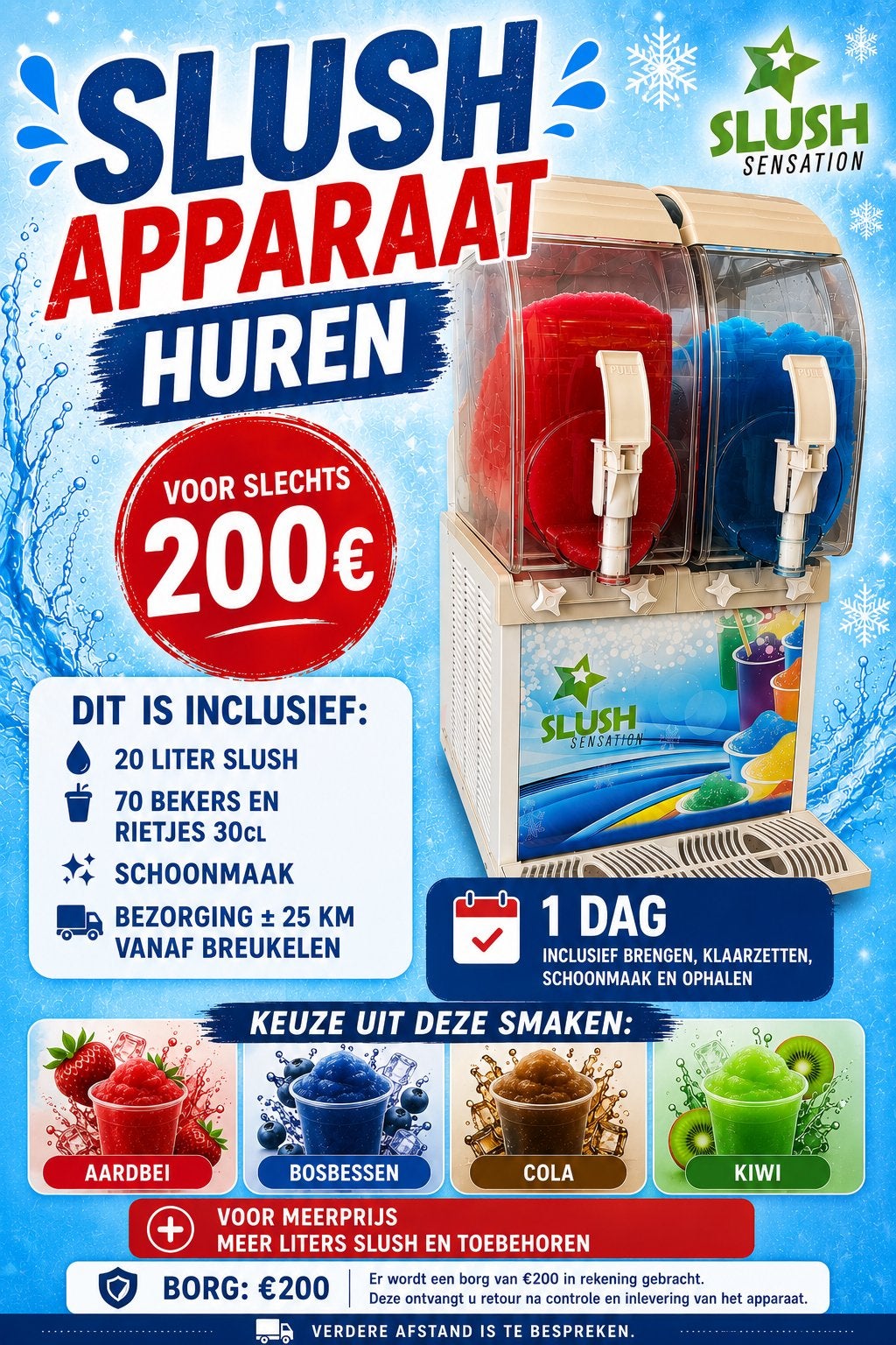 Slush Machine Huren (regio Amsterdam & Utrecht), Witgoed en Apparatuur, IJsmachines, Ophalen