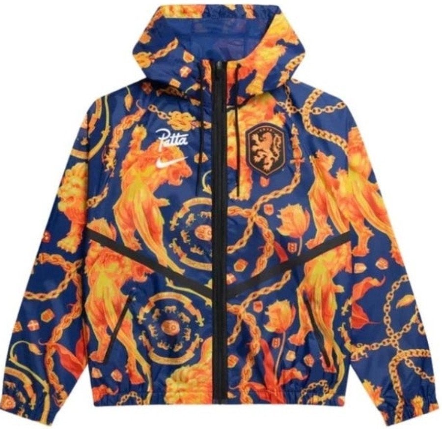 Patta x Nike KNVB Anthem Jack maat XL, Kleding | Heren, Jassen | Zomer, Nieuw, Maat 56/58 (XL), Blauw, Ophalen of Verzenden