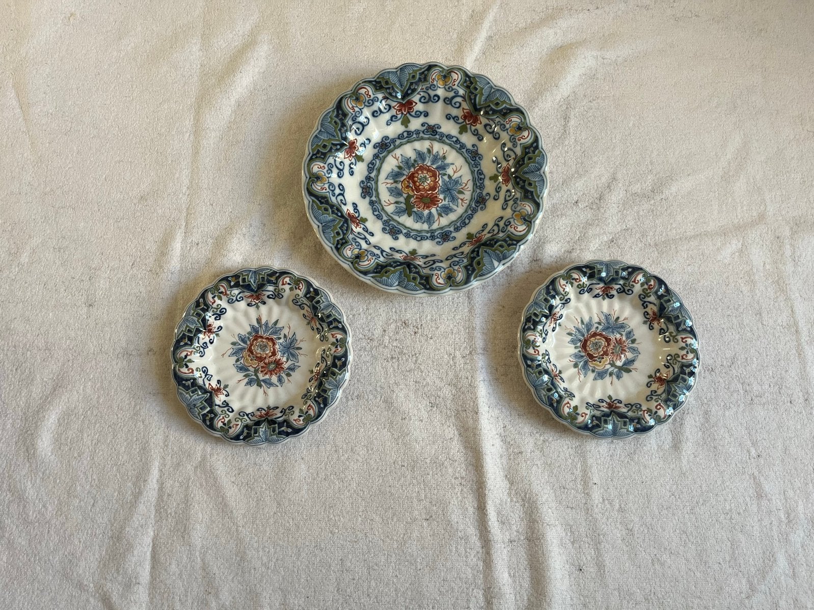 Set van 3 Tichelaar makkum plooiborden, Ophalen of Verzenden