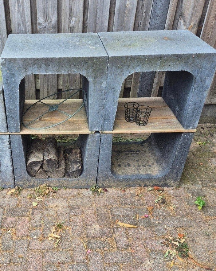 4x U Elementen 40x40x50, Ophalen, Zo goed als nieuw