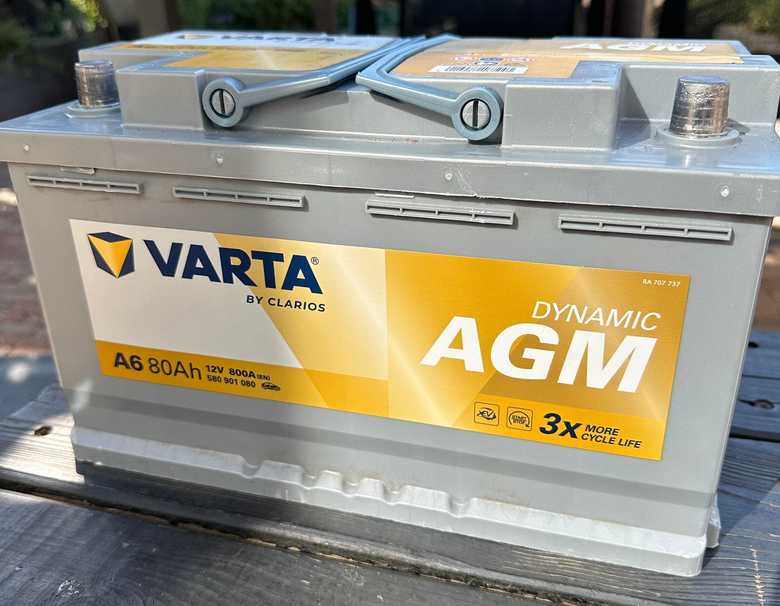 Varta accu 80 AH  800A 12 volt., Ophalen, Nieuw
