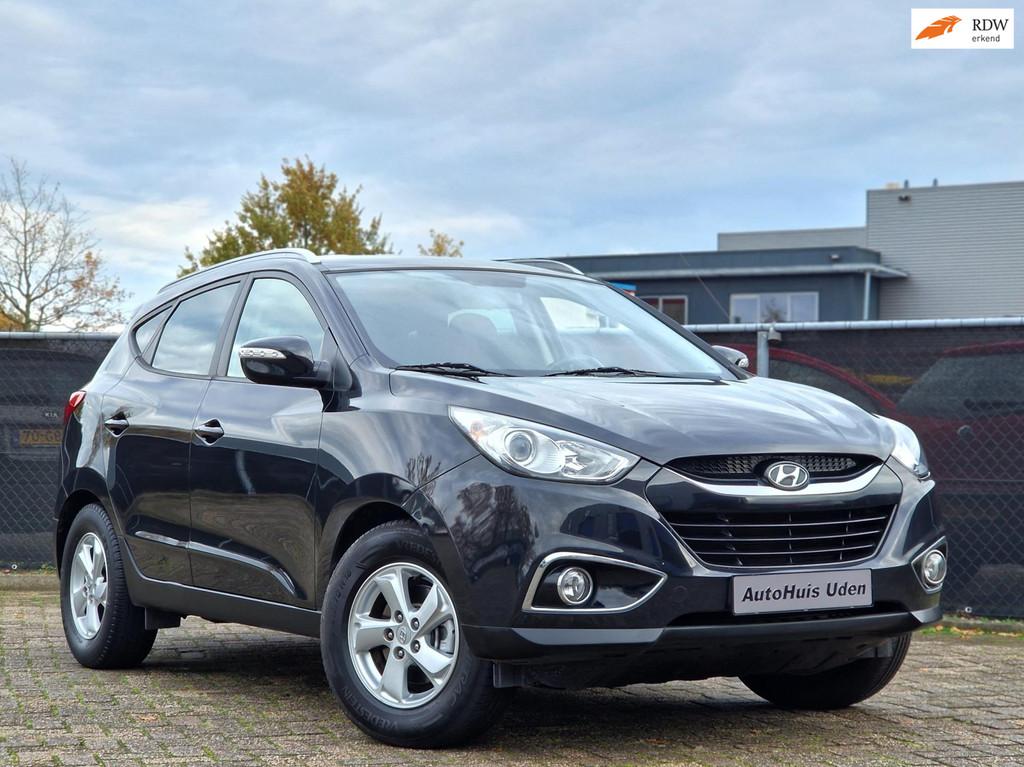 Hyundai Ix35 2.0i Automaat Business Edition, Gebruikt, Zwart, 4 cilinders, Leder en Stof