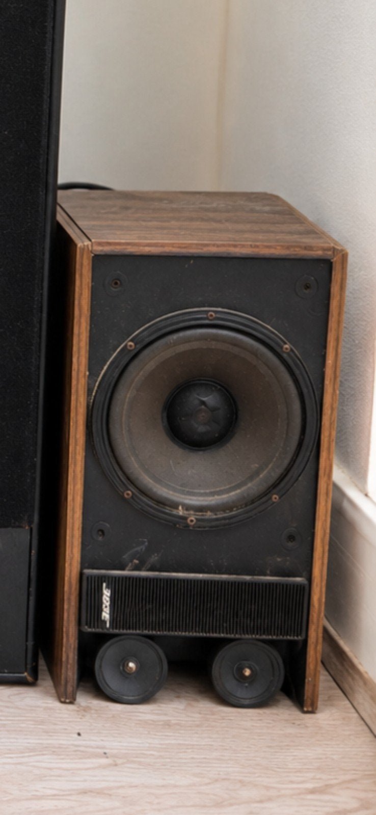 Vintage Bose luidspreker met houten zijpanelen, Ophalen of Verzenden, Minder dan 60 watt, Bose