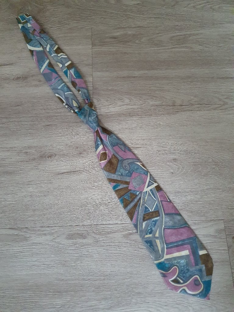 bont gekleurde stropdas, Overige kleuren, Ophalen of Verzenden, Zo goed als nieuw, Met patroon