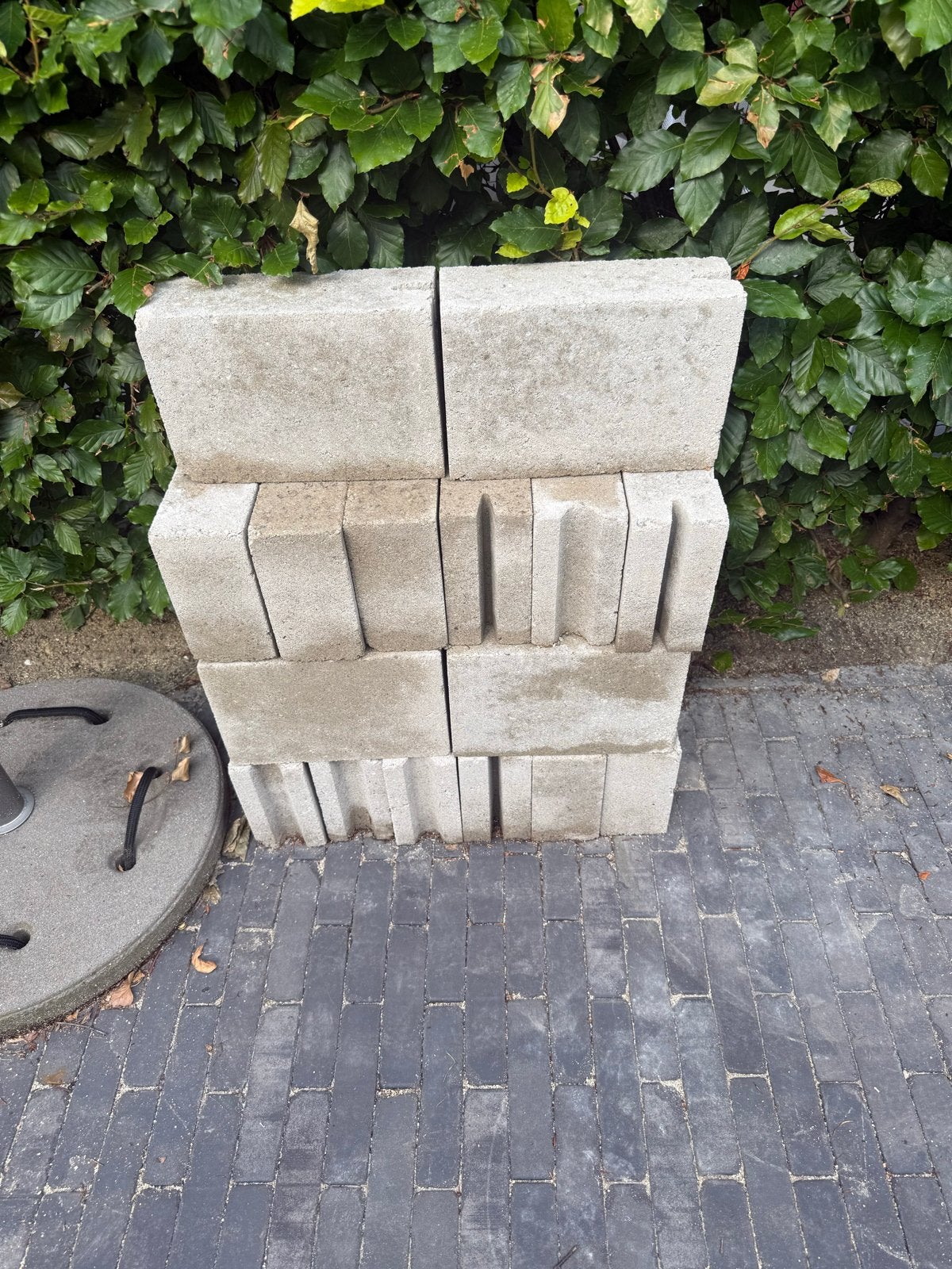 20 betonblokken - nieuw, Doe-het-zelf en Verbouw, Metselstenen, Ophalen, Nieuw, Beton