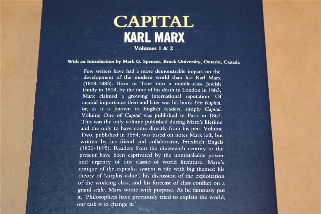 Capital Vol. 1 & 2 — Karl Marx, Dik Boek, Wordsworth 2013, Ophalen of Verzenden, Zo goed als nieuw
