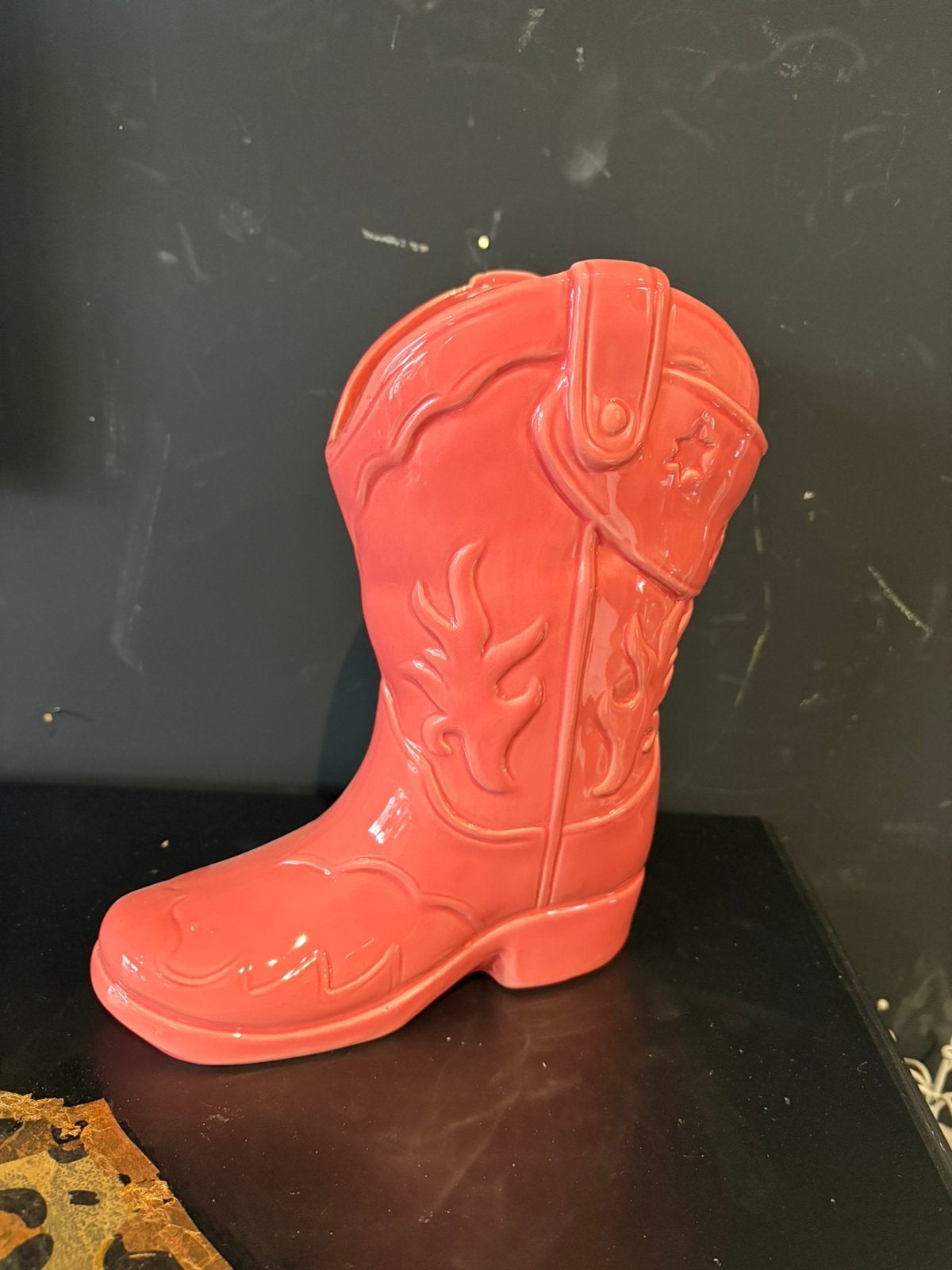 Cowboy laars vaas, Ophalen, Overige kleuren, Minder dan 50 cm, Glas